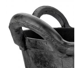 Cubo de caucho espuerta 37 litros y 4 asas negro / BKCESPU37BP