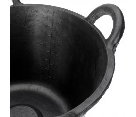 Cubo de caucho espuerta 37 litros y 4 asas negro / BKCESPU37BP