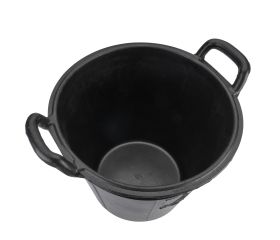 Cubo canario de caucho 18 litros negro / BKCCAN18BP