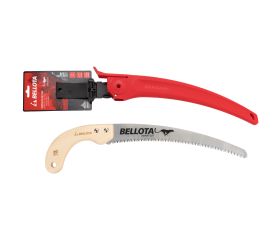 Serrucho Guepardo con hoja curva de 13" y mango de maderacurvo. Incluye funda / 454MC13