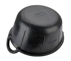 Carbonera de caucho 18 litros negra / BKCCARB18BP