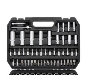 Juego de llaves de vaso 108 piezas con cuadrado de 1/4' -  1/2' y accesorios / 26592H108