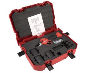 Tijera de poda eléctrica sin cable, POWER CUT con batería de Litio Ion y apertura máxima de 38mm