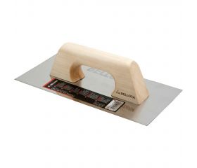 Llana recta de acero con mango de madera 300x120 mm / 58610