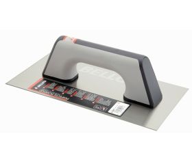 Llana recta de acero con mango bimaterial 300x120 mm / 58610BIM