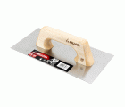 Llana recta de acero inoxidable con mango de madera 300x150 mm / 58611INOX