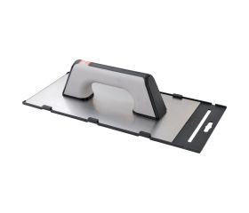 Llana recta afilada de acero inoxidable con mango bimaterial 300x150 mm / 58611ABIMINOX