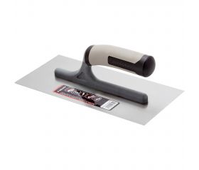 Llana recta de acero con mango abierto bimaterial 280x130 mm / 5864BIM