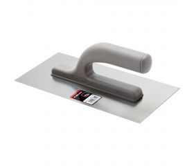 Llana recta de acero con mango abierto plástico 270x130 mm / 25864