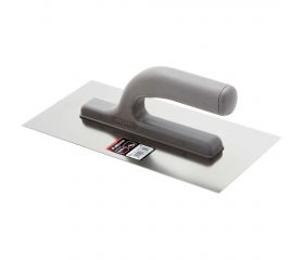 Llana recta de acero inoxidable con mango abierto plástico 270x130 mm / 25864INOX