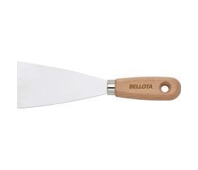 Espátula de acero inoxidable con mango madera 40 mm / 589340
