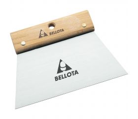 Espátula llana de acero con mango de madera 180 mm / 5876