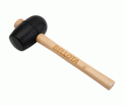 Maceta de goma negra con mango madera de haya certificada 500 gr / 8053500