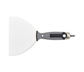 Espátula de acero inoxidable con mango bimaterial con punta 150 mm / 5894150PN