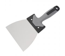 Espátula americana de acero inoxidable con mango bimaterial 140 mm / 5900140