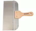 Espátula ancha americana de acero inoxidable con mango madera 250 mm / 5895250