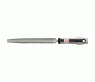 Lima mecánico mediacaña 4 pulgadas y picado basto con mango bimaterial / 40034BMB