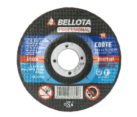 Disco abrasivo profesional para corte inox-metal, espesor 2,5 mm y Ø 115 mm / 50330115