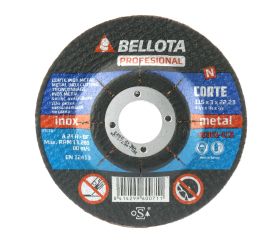 Disco abrasivo profesional para corte inox-metal, espesor 3 mm y Ø 115 mm / 50301115