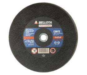 Disco abrasivo profesional para corte metal en máquina estacionaria 80 m/s, espesor 3,5 mm y Ø 300 mm / 50431300