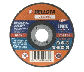 Disco abrasivo dynamic para corte inox-metal, espesor extra fino 1 mm y Ø 115 mm / 50400115