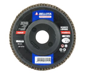 Disco de láminas base plana de poliamida para desbaste madera-metal, grano A 40 y Ø 115 / 5050140