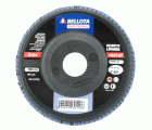 Disco de láminas base plana de poliamida para desbaste inox-metal, grano AZ 60 y Ø 115 / 5050260