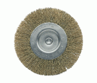 Cepillo Bricolaje Circular Acero Latonado Alambre Ondulado / 50807-60