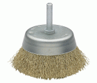 Cepillo Bricolaje Taza Acero Latonado Alambre Ondulado / 50808-80