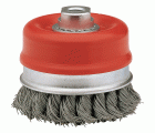 Cepillo Industrial Taza Acero Templado Alambre Trenzado / 50813-100