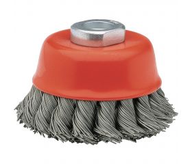 Cepillo Industrial Taza Acero Templado Alambre Trenzado / 50814-65