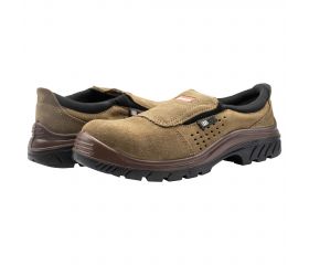 Zapato de seguridad Nonmetal Easy serraje marrón S1P talla 38 / 7222738S1P