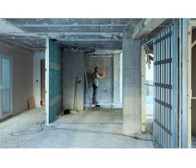 Medidor láser 50 m con nivel digital para trabajos de medición y cálculo de presupuestos / MED