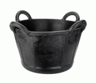 Cubo de caucho espuerta 37 litros y  4 asas negro / BKCESP37BP