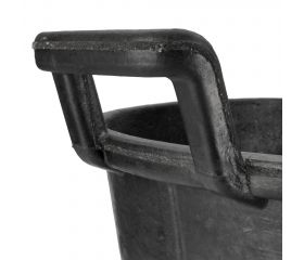 Carbonera de caucho 30 litros negra / BKCCARB30BP