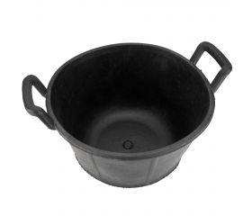 Carbonera de caucho 30 litros negra / BKCCARB30BP