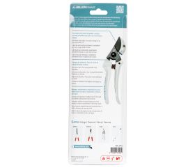 Tijera de jardín de una mano de corte yunque y mangos de polipropileno / 3410