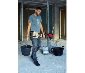 Cubo plano 13 litros con asa metálica negro / BKCIND13BM