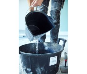 Cubo plano 13 litros con asa metálica negro / BKCIND13BM