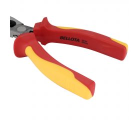 Alicate manipulación aislado con bocas semiredondas curvas para trabajos eléctricos de sujeción con tensión hasta 1.000V / 26122VDE