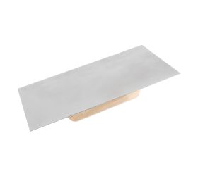 Llana recta inoxidable y afilada con mango de madera para trabajos de acabado y yeso / 5861AINOX
