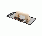 Llana recta inoxidable y afilada con mango de madera para trabajos de acabado y yeso / 5861AINOX