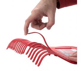 Escoba de plástico tipo rastrillo sin mango/ 3035