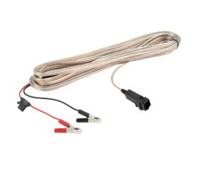 Cable extensor de 15m para  Vareador Cigüeña VA1 con pinzas para batería de 12V /VA300315