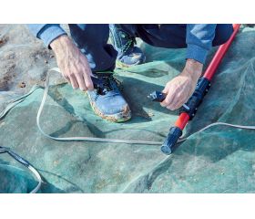 Cable extensor de 15m para  Vareador Cigüeña VA1 con pinzas para batería de 12V /VA300315