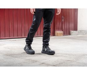 Zapatilla Ultraligera Rejilla GRID Negra S1PS