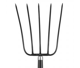 Horca forjada de 5 púas para recoger heno y estiércol / 9025A