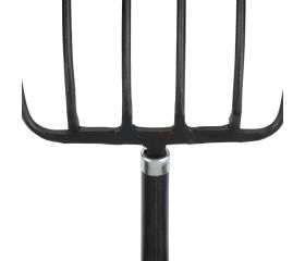 Horca forjada de 6 púas para recoger heno y estiércol y trasladar grandes cantidades de materiales ligeros / 9026A