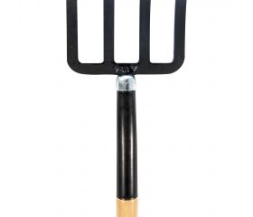 Horca forjada 4 púas con mango para remover la tierra / 9114L