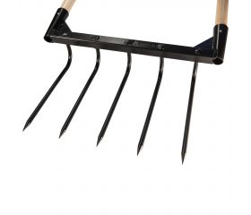 Horca Ecológica 5 púas, mangos de madera certificada / 9145ECO